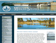 Tablet Screenshot of cityofmuscleshoals.com